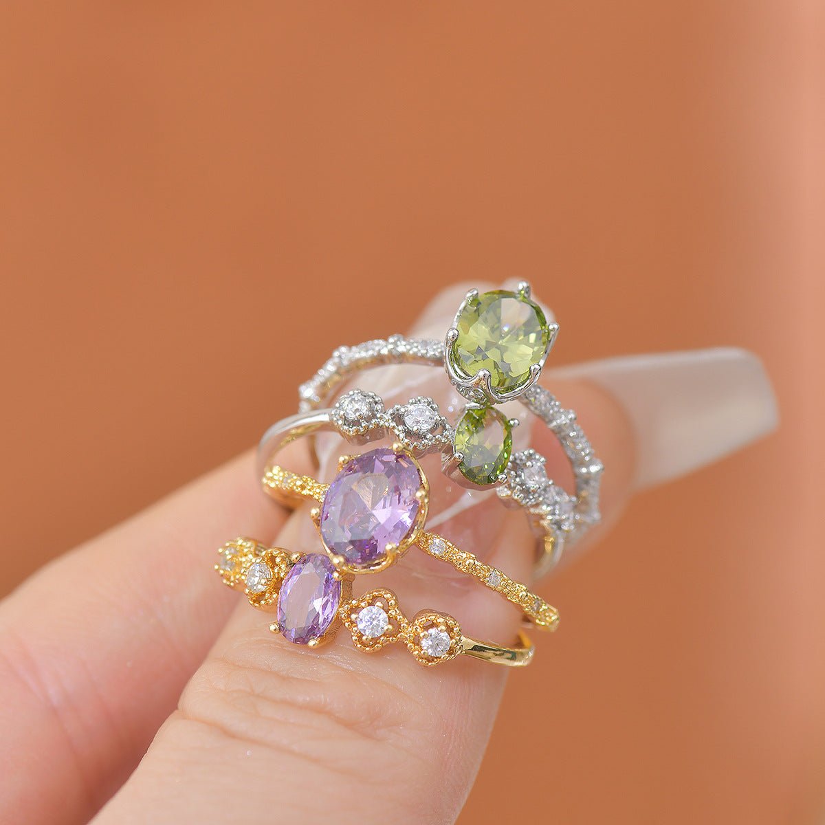Oval Amethyst Ring