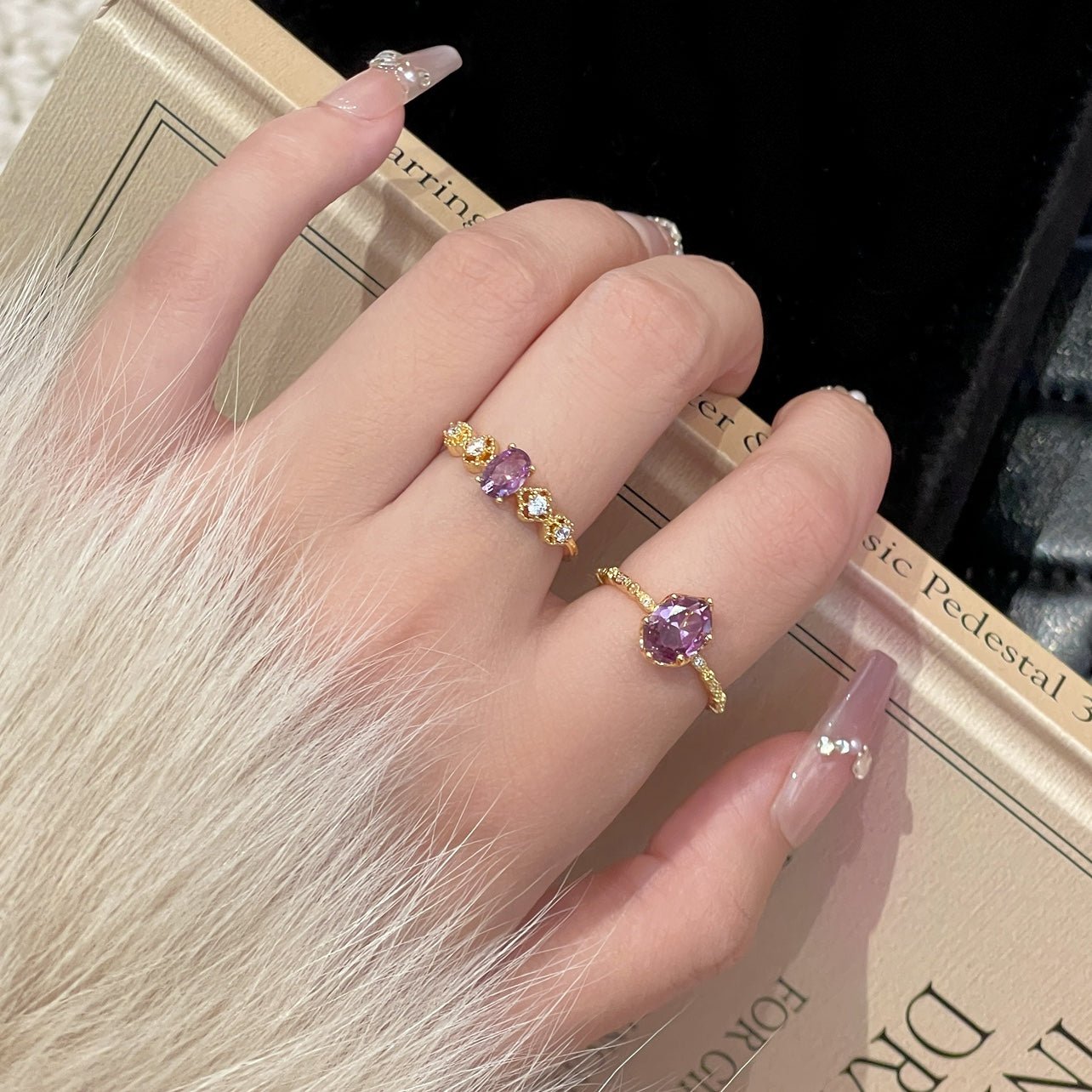 Oval Amethyst Ring