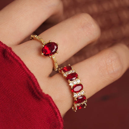 Oval Ruby Ring