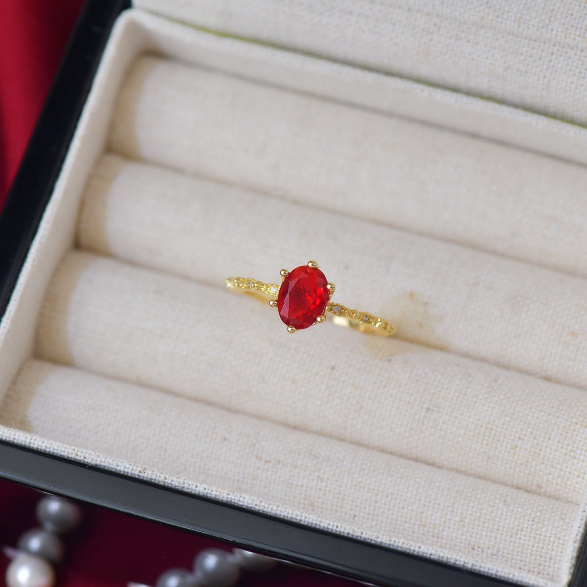 Oval Ruby Ring