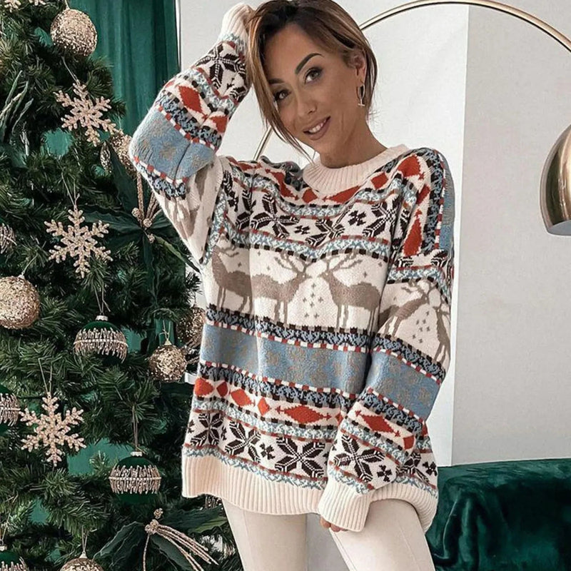Oversized Y2k Full Sleeve Warm Thicken Winter Christmas Christmas Sweater