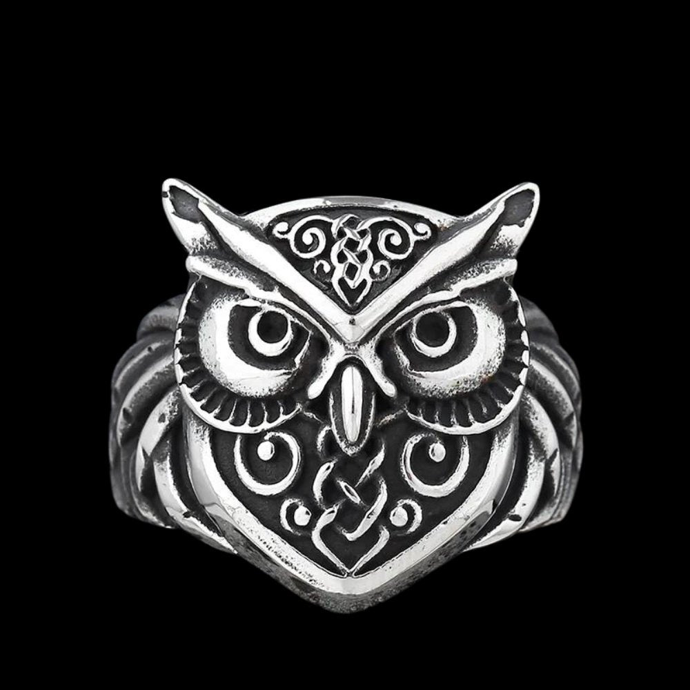 Owl Head Viking Ring