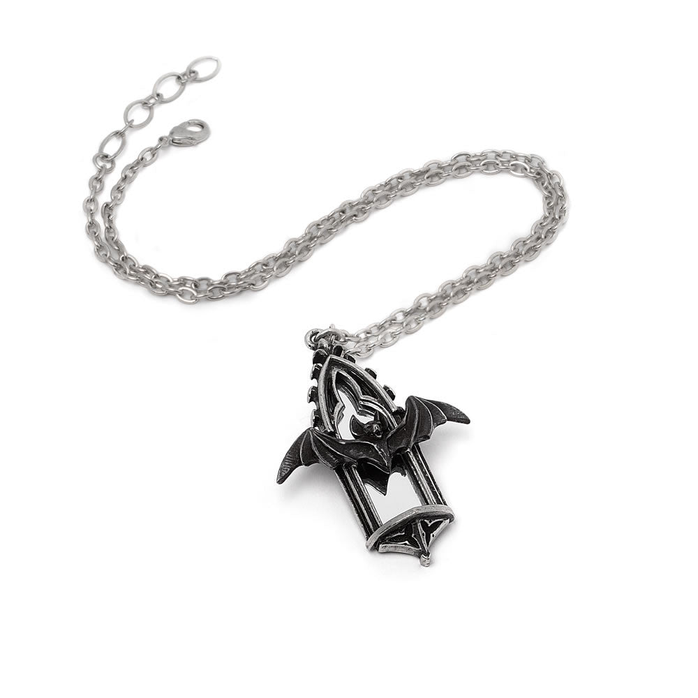 Call of the Undead Mirror Bat Pendant by Alchemy Gothic