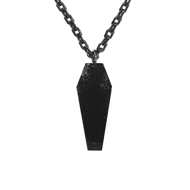 Gothic Coffin Pendant Necklace