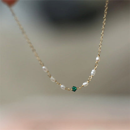 Emerald Pearl Bracelet - Sharon