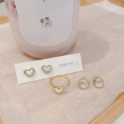 Pearl Heart Ring