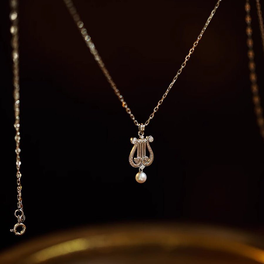 Pearly Lyre Sonata Necklace