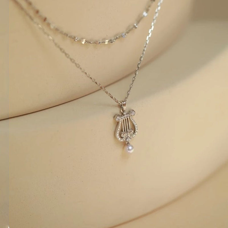 Pearly Lyre Sonata Necklace