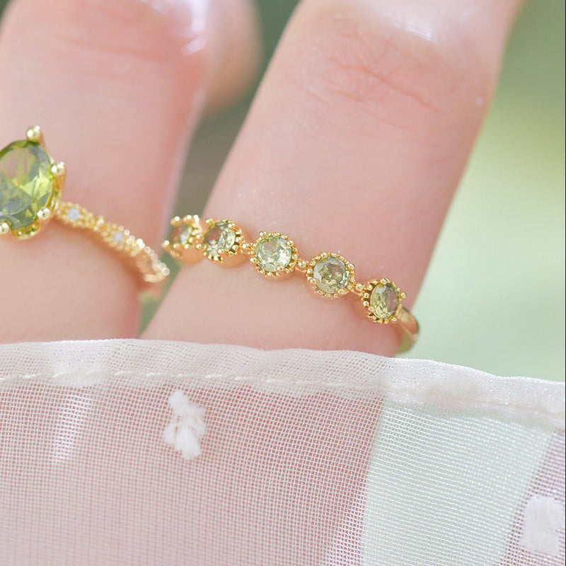 Peridot Band Ring