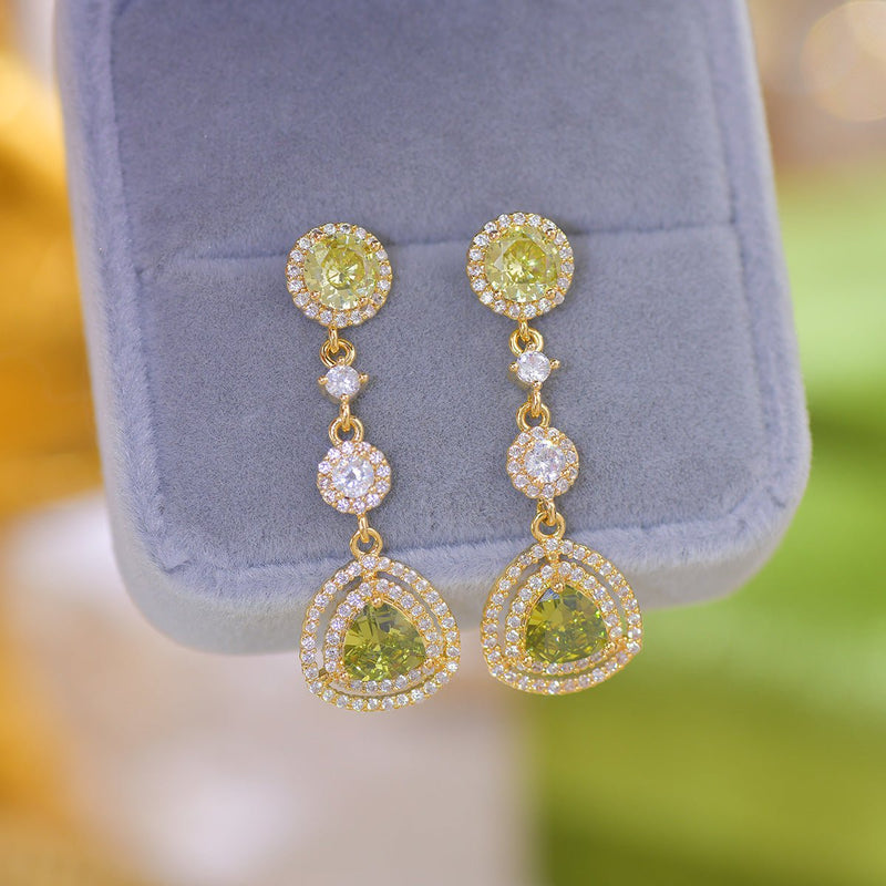 Peridot Drop Earrings