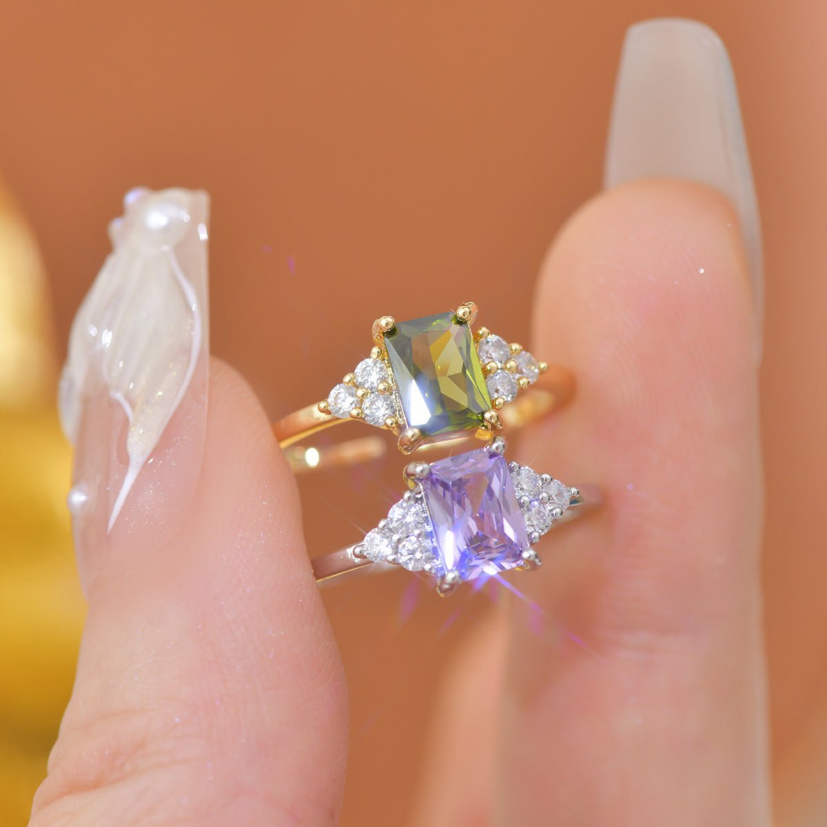 Peridot Princess Ring