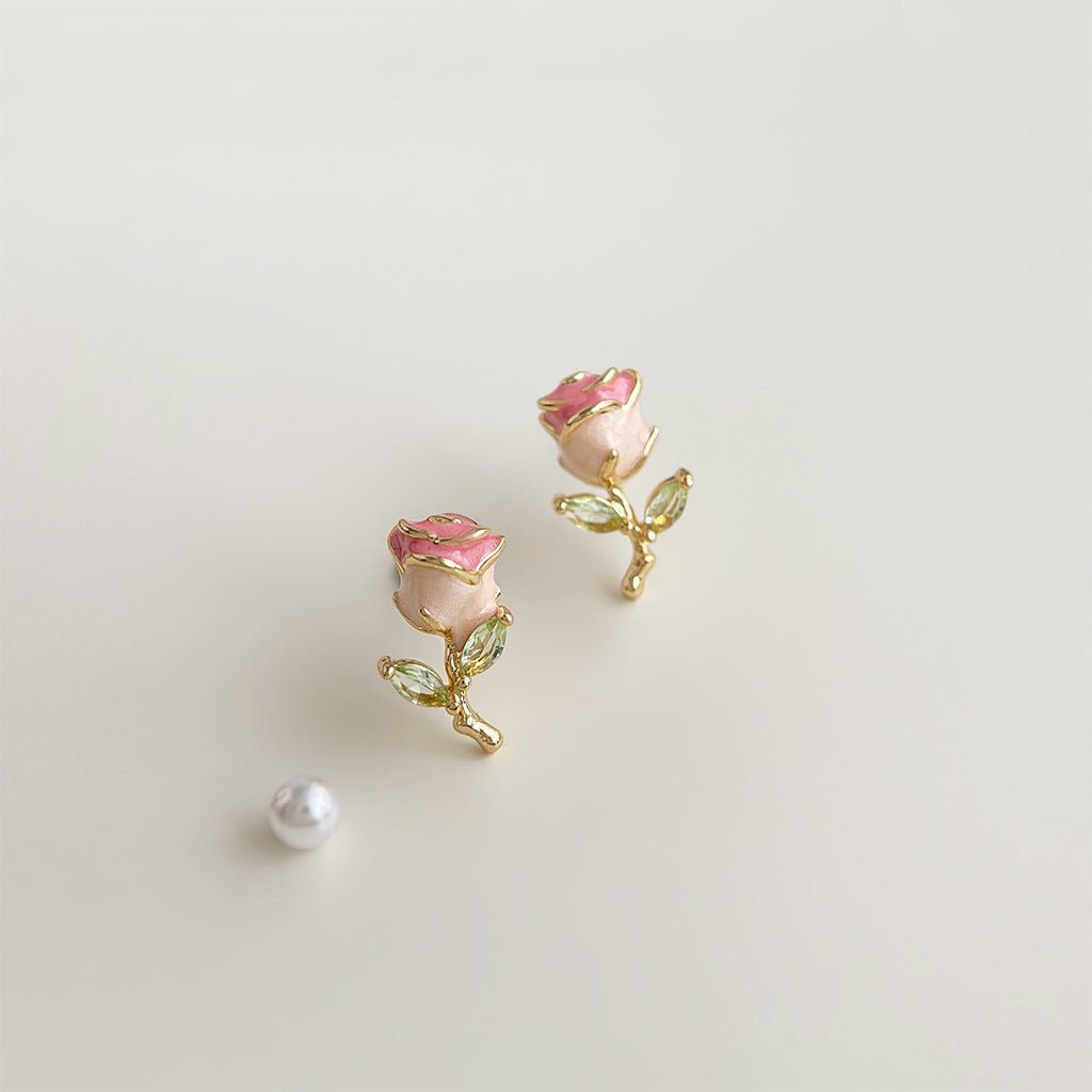 Petite Rose Earrings