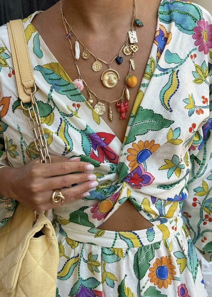 Garden Bloom - Long Sleeve Maxi Dress