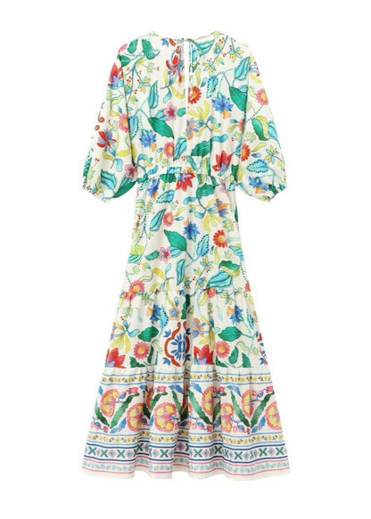 Garden Bloom - Long Sleeve Maxi Dress