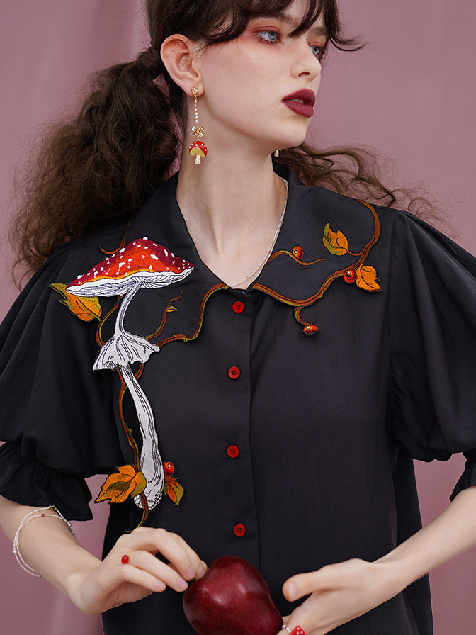 Magical Mushroom Meadow Blouse