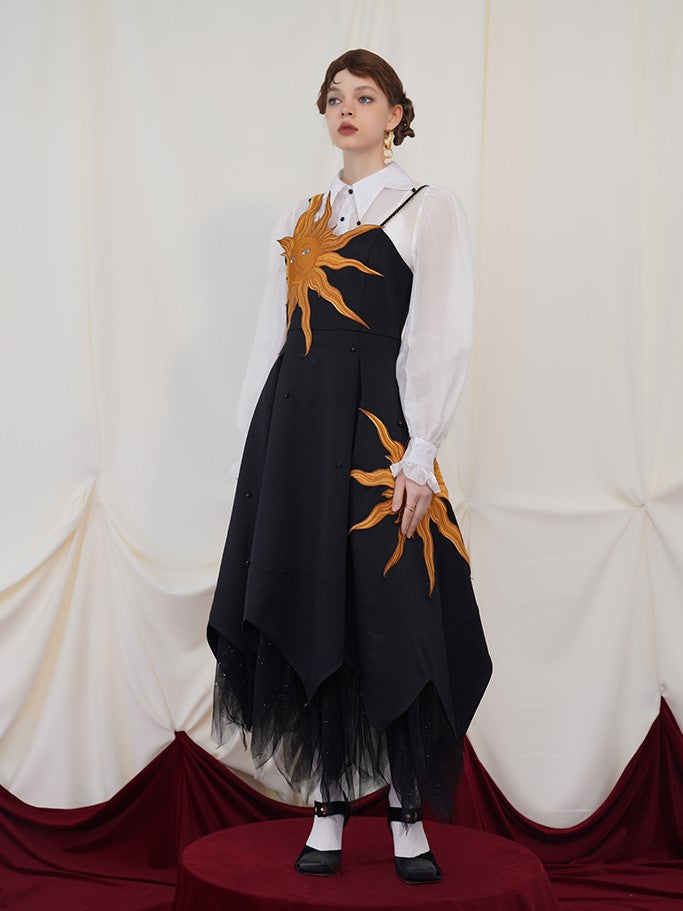 Twilight Sun Embroidered Dress