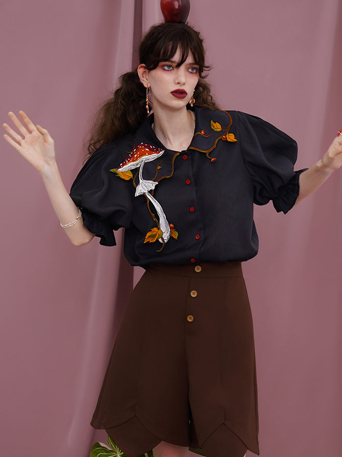 Magical Mushroom Meadow Blouse