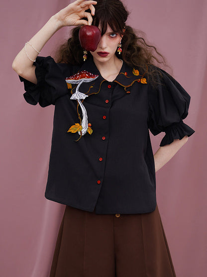 Magical Mushroom Meadow Blouse