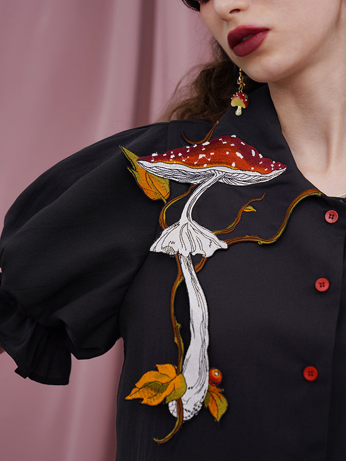 Magical Mushroom Meadow Blouse
