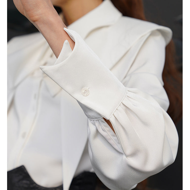 Fox Charm Ruffle Blouse