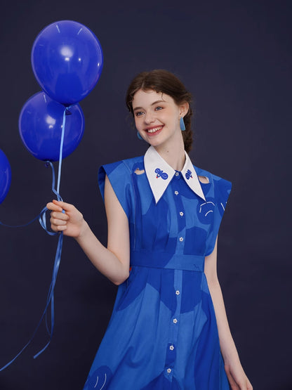 Whimsical Blue Bird Dress