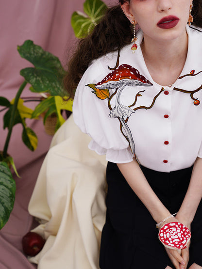 Magical Mushroom Meadow Blouse