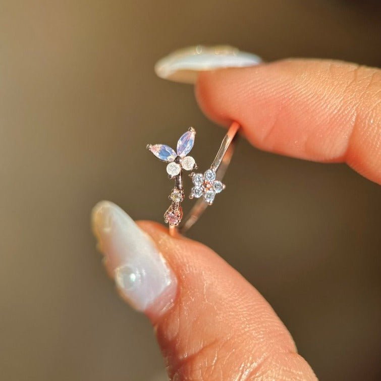 Pink Butterfly Ring