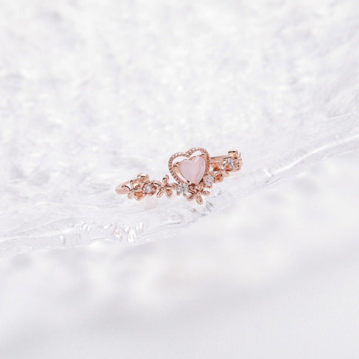 Bridget Pink Heart Ring
