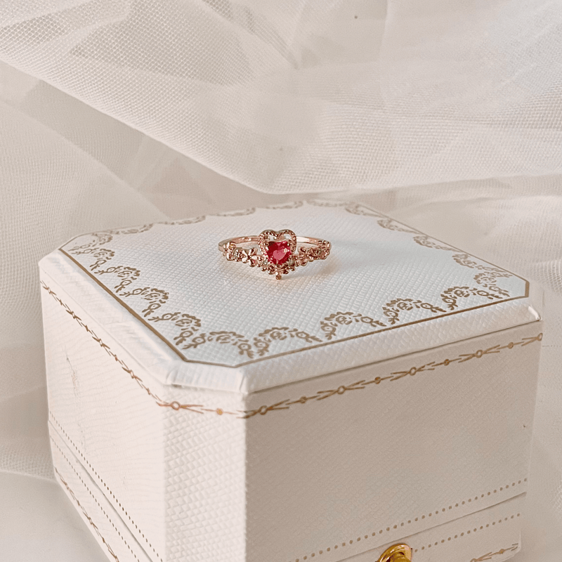 Layla Pink Heart Ring
