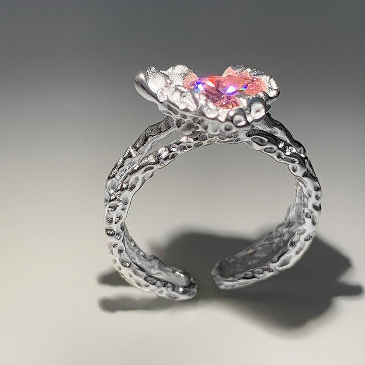 [] Pink Heart Ring