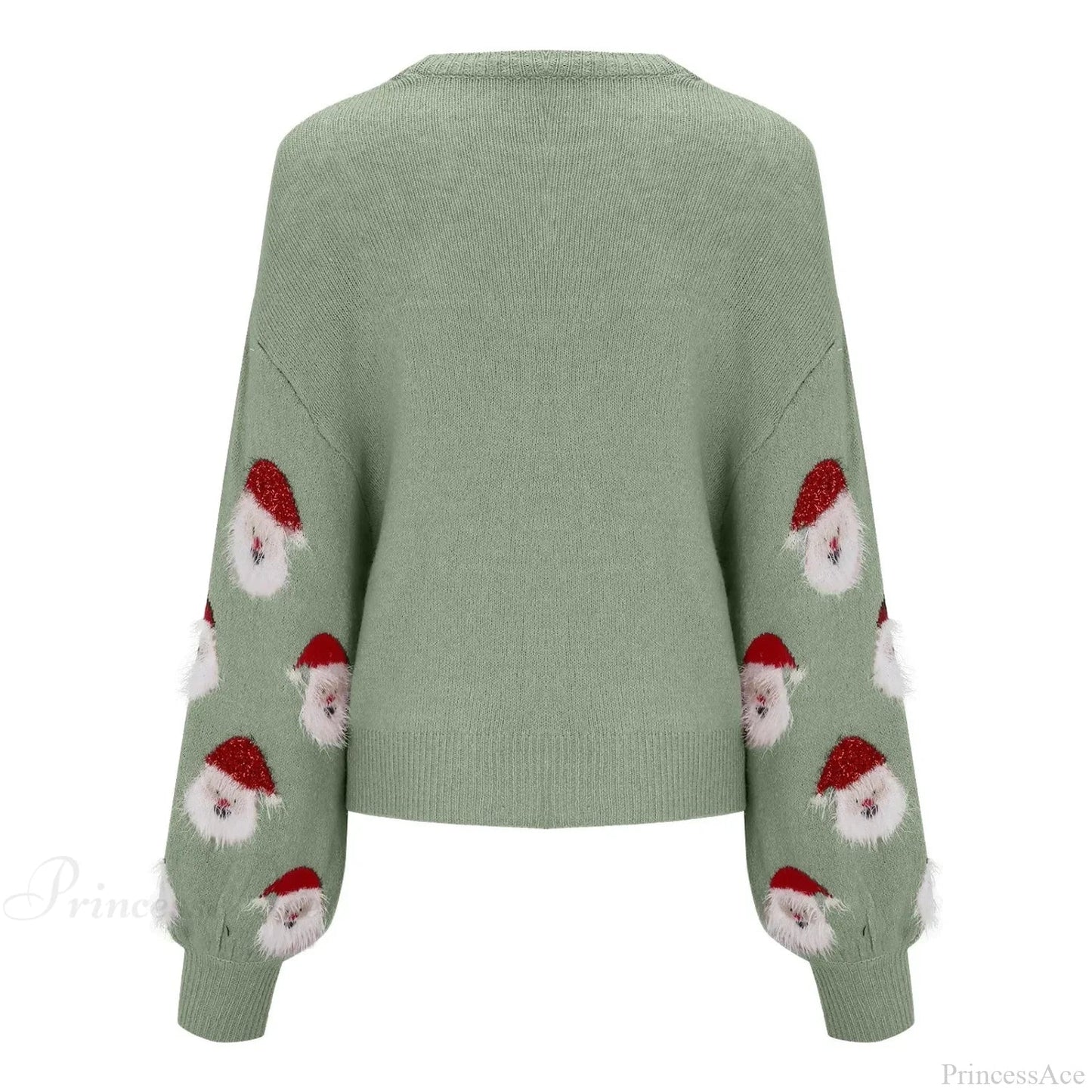 Pink Sequin Long Sleeve Blouse Ugly Santa Claus Hoodie Christmas Sweater