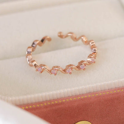 Pink Wave Ring