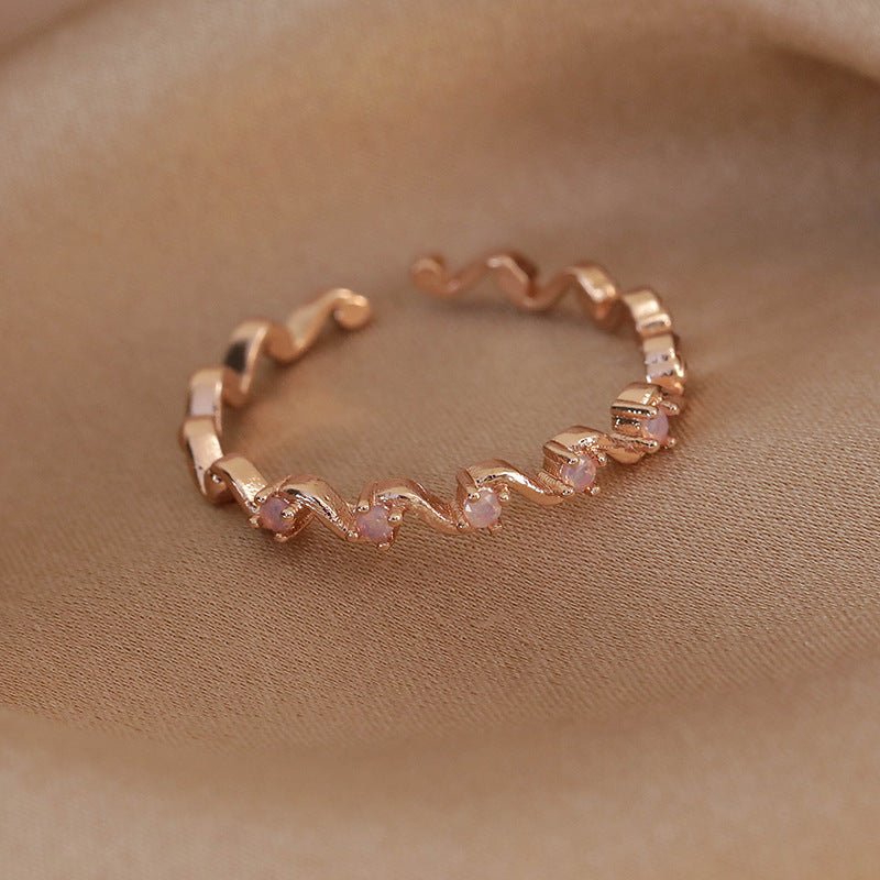 Pink Wave Ring