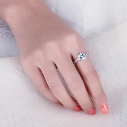 Majestic Blue Topaz Silver Ring