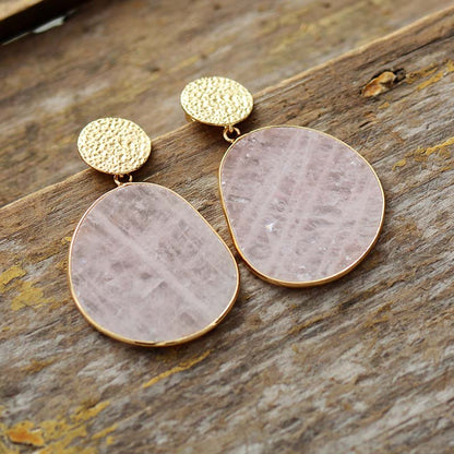 Sweet Rose Quartz Earrings