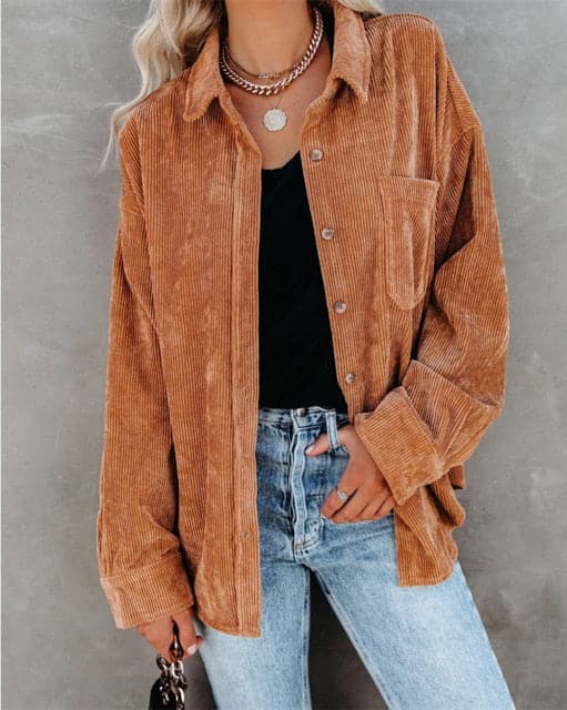 Corduroy Shirts Tops Blouses