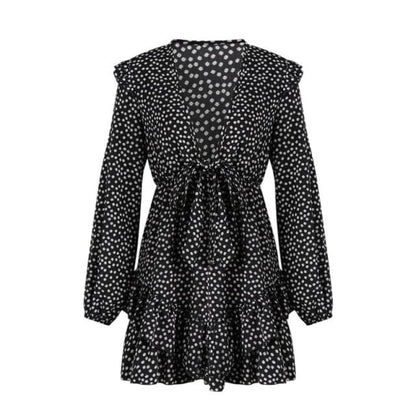 Dress Ruffle Short Mini Dress