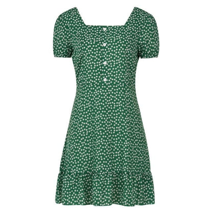 Dress Ruffle Short Mini Dress