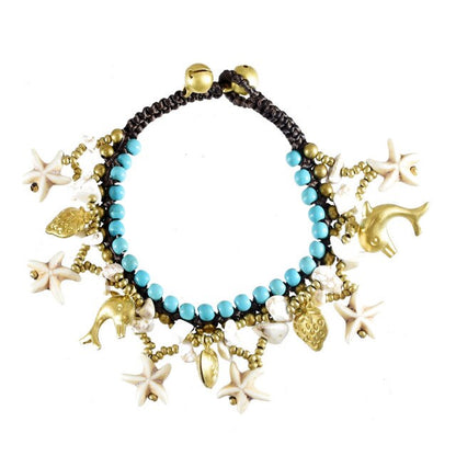 Shell Coral Charm Bracelet