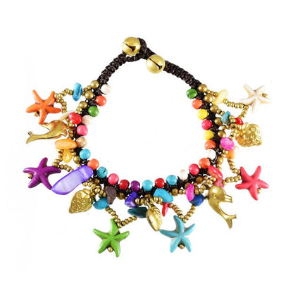 Shell Coral Charm Bracelet