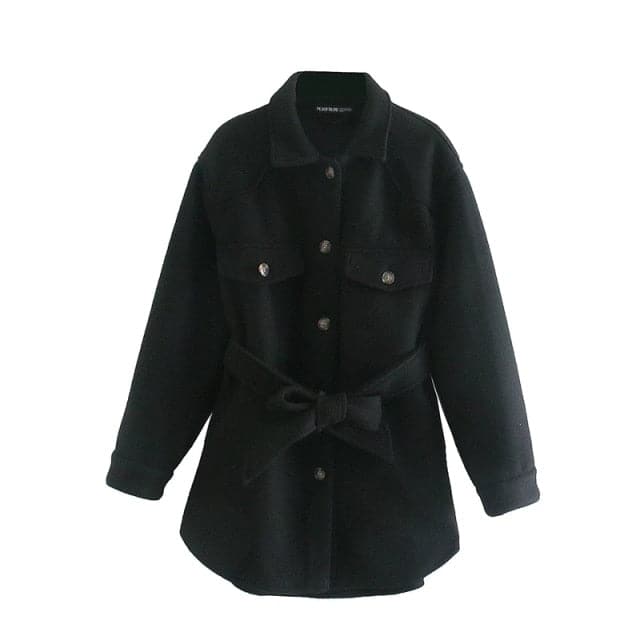 Dressbetty - Woolen Camel Soft Long Coats