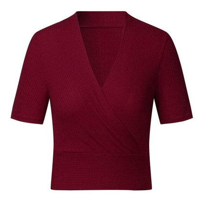 Summer Deep V Neck Blouse Tops