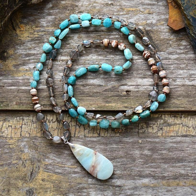 Amazonite & Labradorite Spiritual Necklace