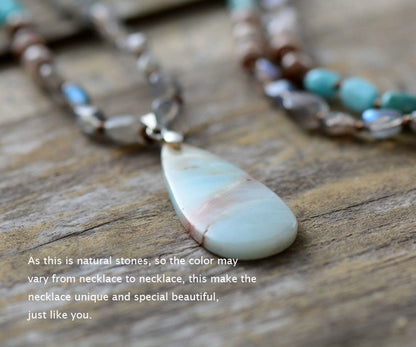 Amazonite & Labradorite Spiritual Necklace