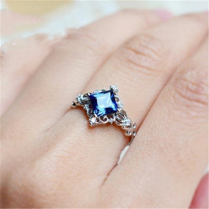 Princess Blue Stone Ring