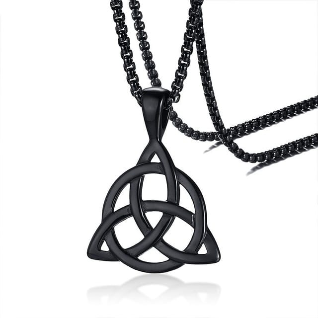 Irish Celtic Knot Triquetra Necklace