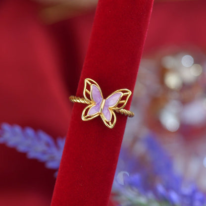 Purple Mariposa Ring