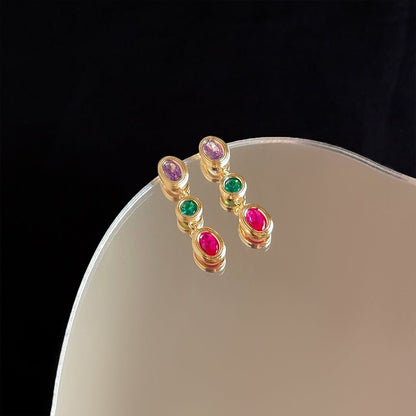 Ramona Bezel Earrings