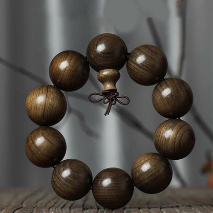 Rare Phoebe Zhennan Wood Spiritual Bracelet 15-25mm Beads