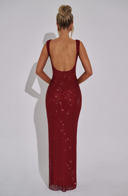 Yuki - Stretch Net Maxi Dress